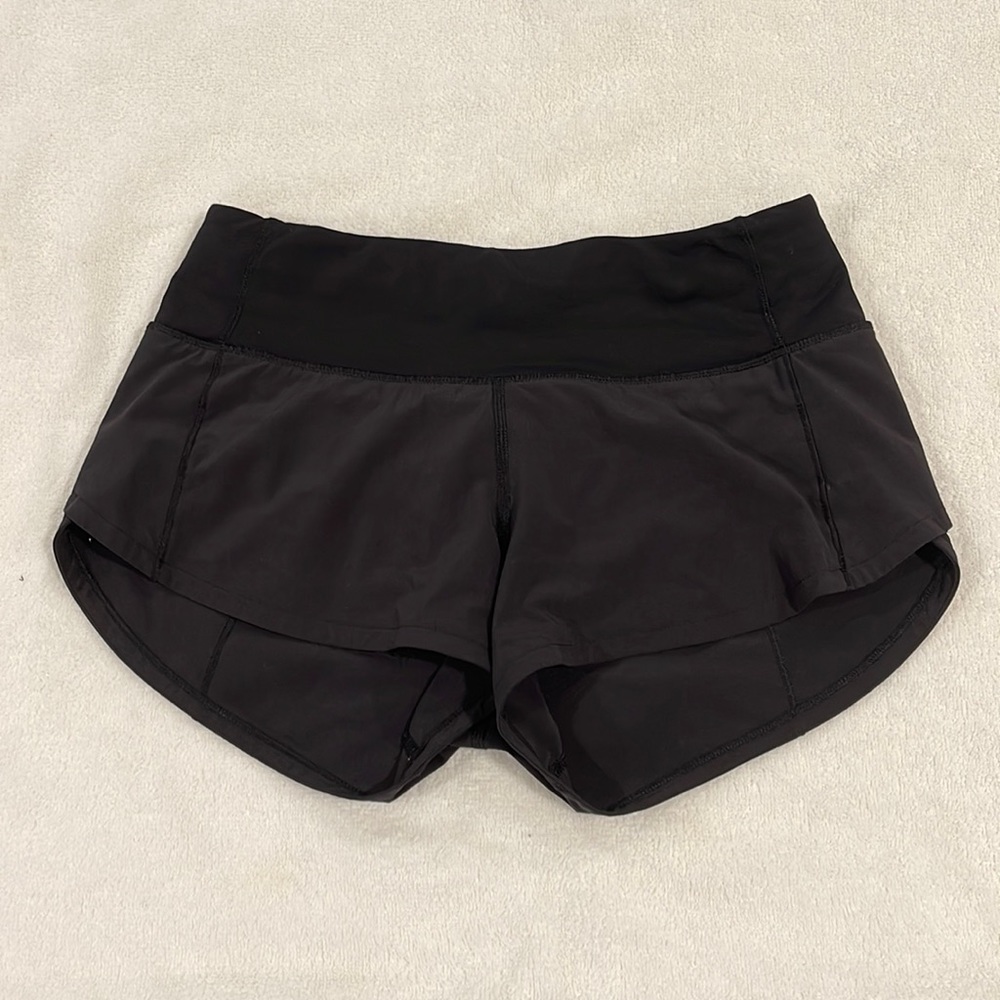 Lulu lemon Black Speed Up Shorts